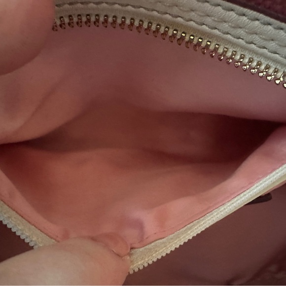Vintage Coach Gallery Pocket Satchel Bag - Pink & White - Picture 13 of 16